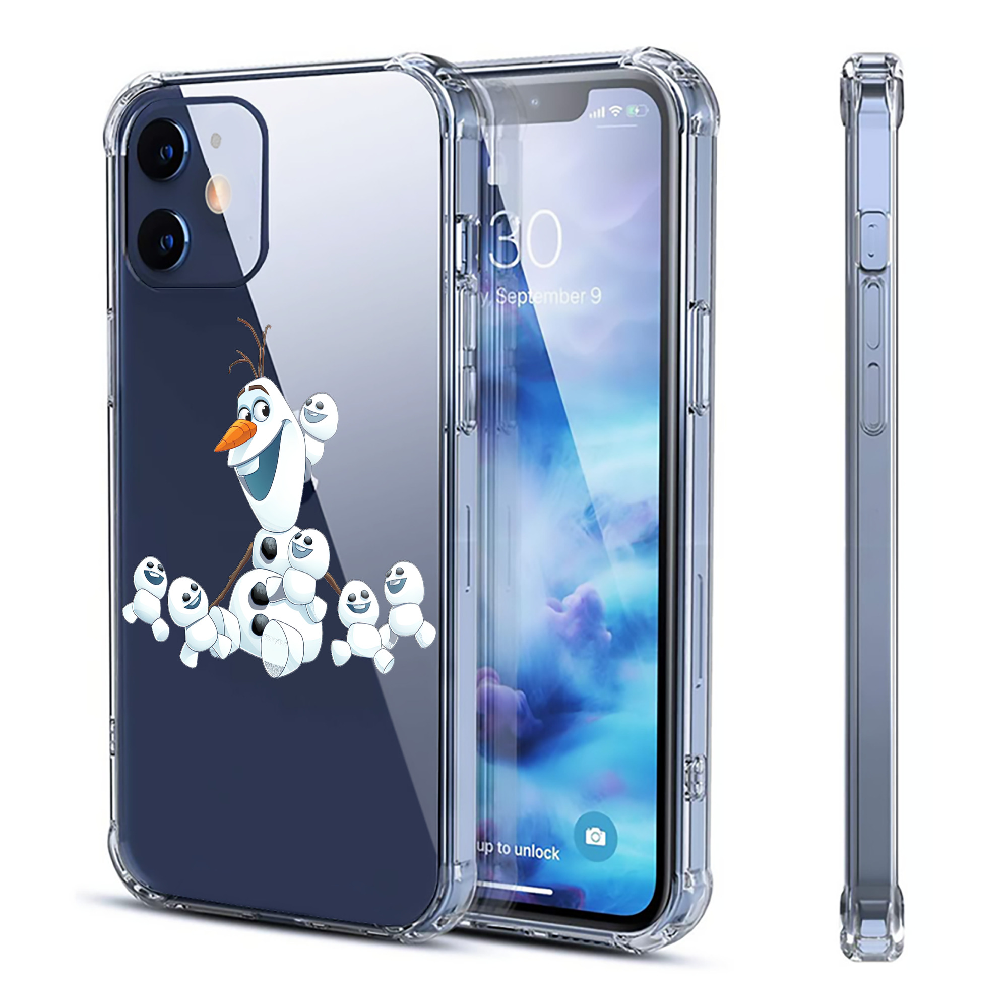 （画像用） アナと雪の女王 アンナ エルサ Frozen Anna Elsa 【iPhone 12シリーズ対応】透明スマホケース（クリアソフトケース）